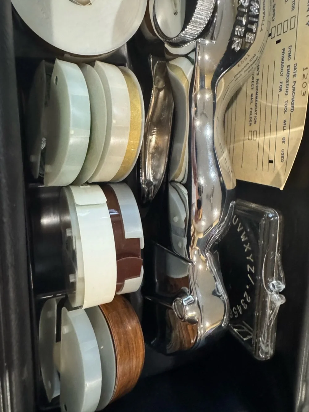 Dymo chromed handheld